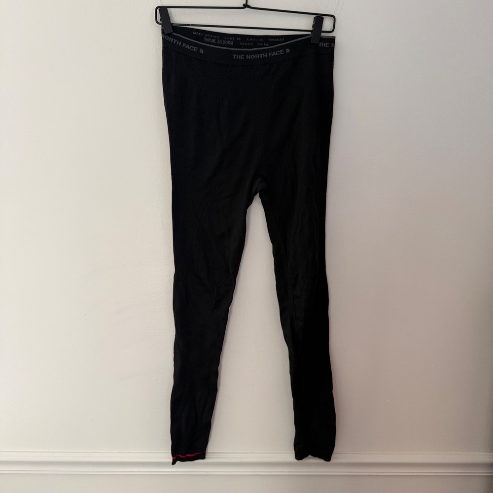 The North Face Mens Base Layer Leggings Black Seamless Thermal Tights L/XL Italy